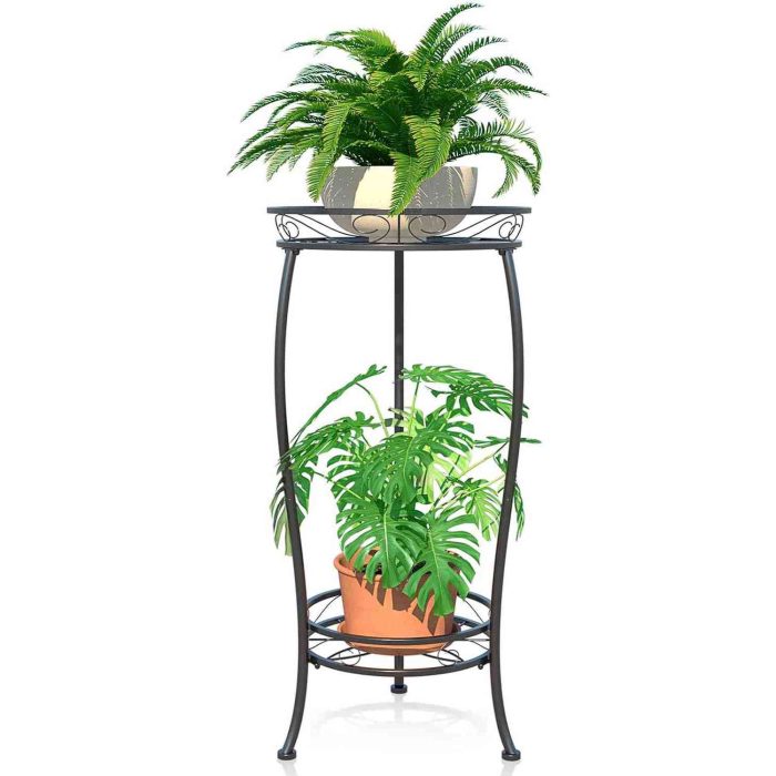 2 Tier Metal Plant Stand