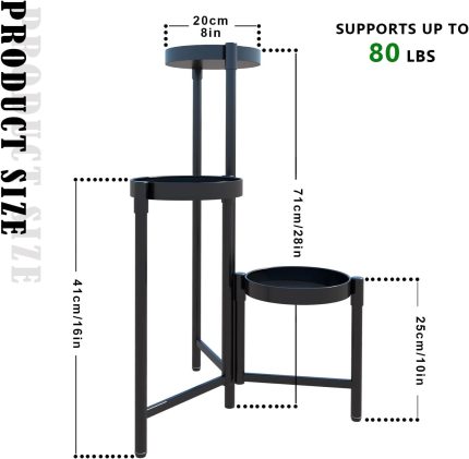 Folding Metal Plant Stand-3