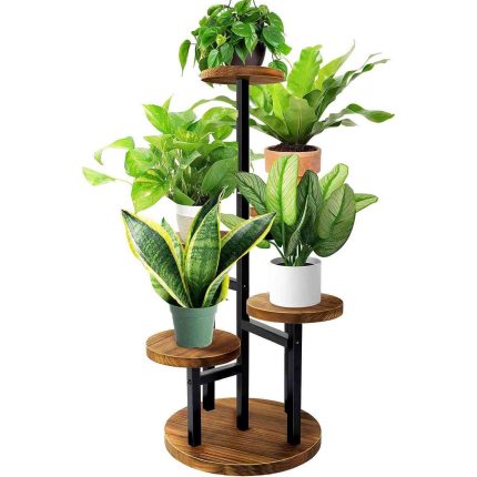 5 Tier Wood Plant Stand