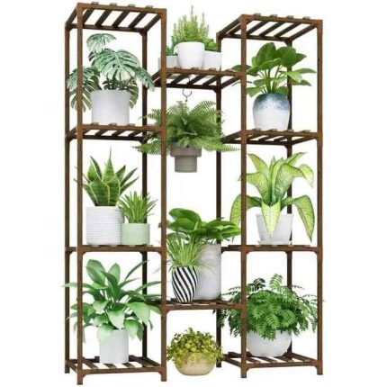 Large Wood Plant Shelf